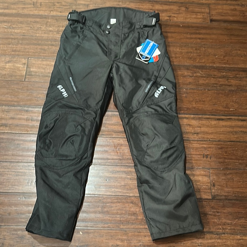 Black Men's Alpha Motorcycle Pants